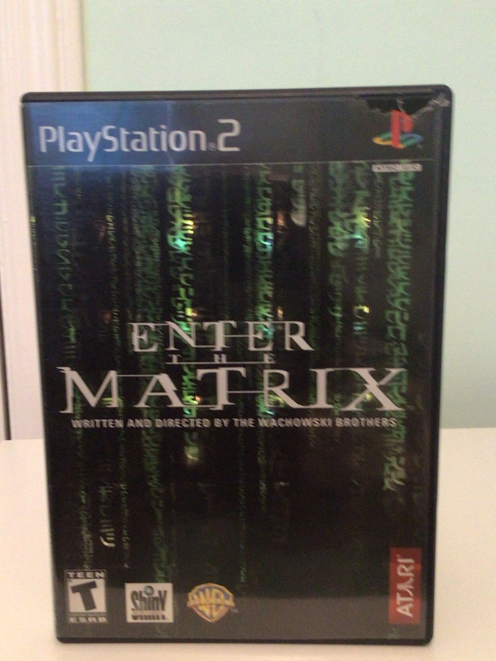 Sony Enter the Matrix PS2 Game - Black & Green Cover